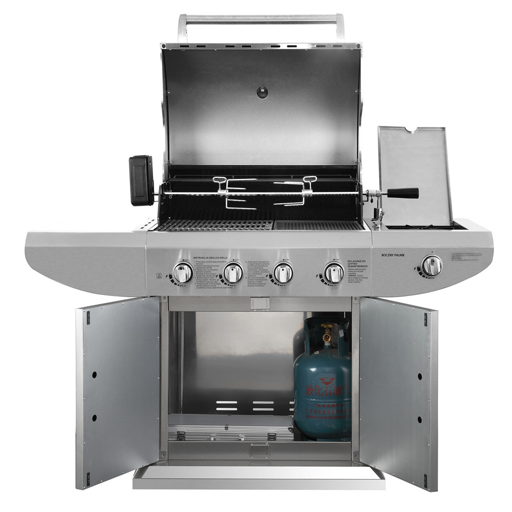 LP Propane BBQ Gas Grill Commercial Kitchen Equipment for Picnic , 4