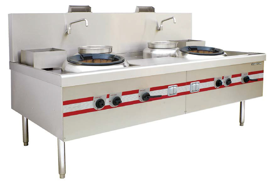 Environmental Chinese Cooking Stove Quiet Turbo Wok Range 1200 x 1220 x