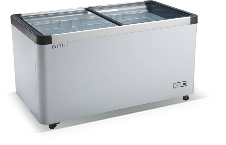 Top Glass Door Chest Commercial Refrigerator Freezer For Frozen Food WD330