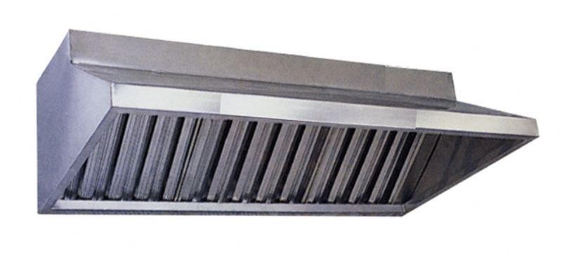 EH-115 Silver Commercial Stainless Steel Exhaust Hood With Filter For