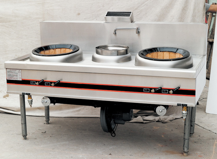 Commercial Gas Two Burner Cooking Range 1900mm For Hotel , Stainless Steel Commercial Gas Two Burner Cooking Range 1900mm For Hotel , Stainless Steel