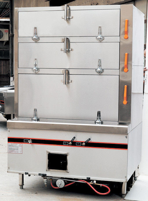 Seafood Commercial Electric Steamer with 3 Independent Compartment 550w