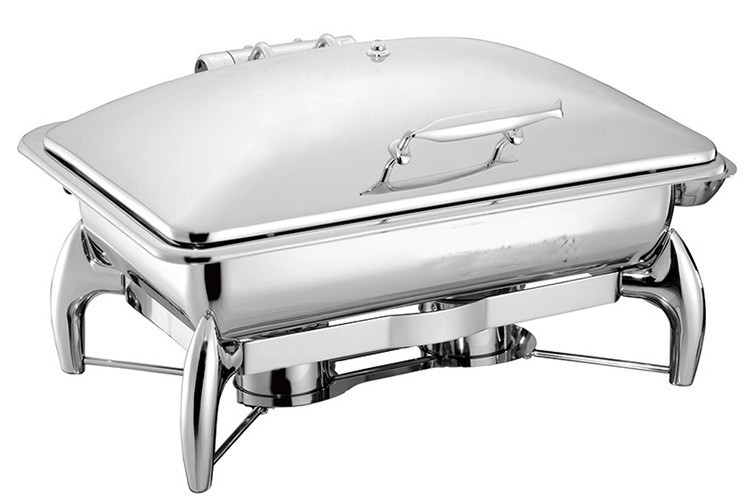 Stainless Steel Chafing Dish Hydraulic Lid 9.0Ltr Food Pan Buffet