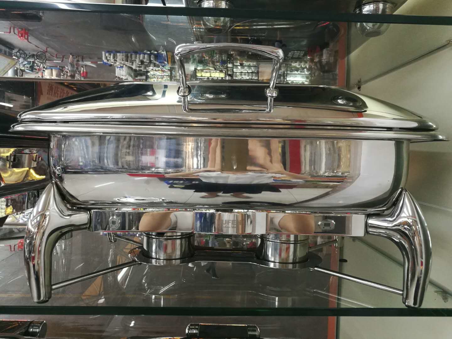 Stainless Steel Chafing Dish Hydraulic Lid 9.0Ltr Food Pan Buffet