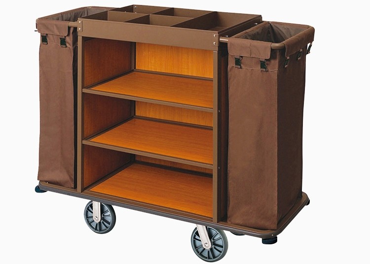 Hotel Trolley Room Service Equipments Multi Styles Optional 6 Inch PVC