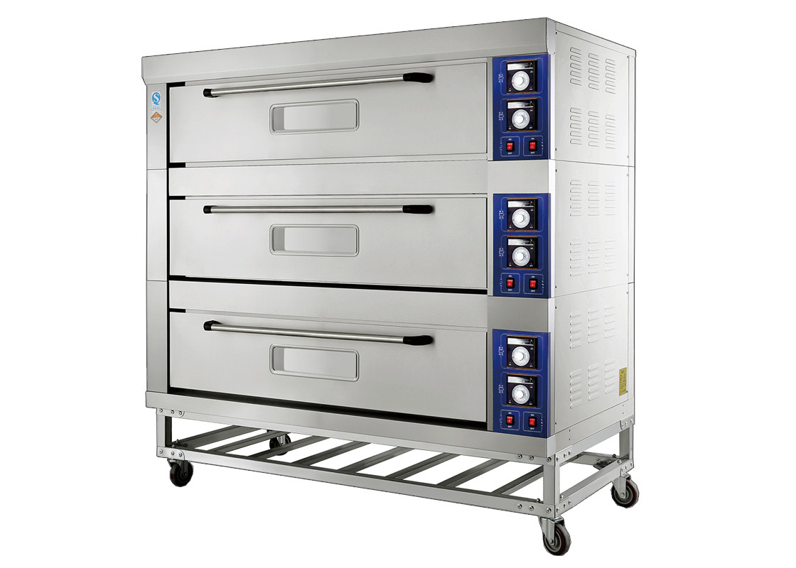 Large Capacity Electric Deck Oven Comes With Stainless Steel Exterior