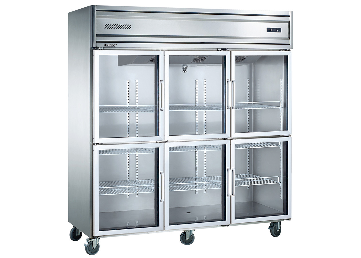 Imported Aspera Compressor Six Glass Door Commercial Kitchen