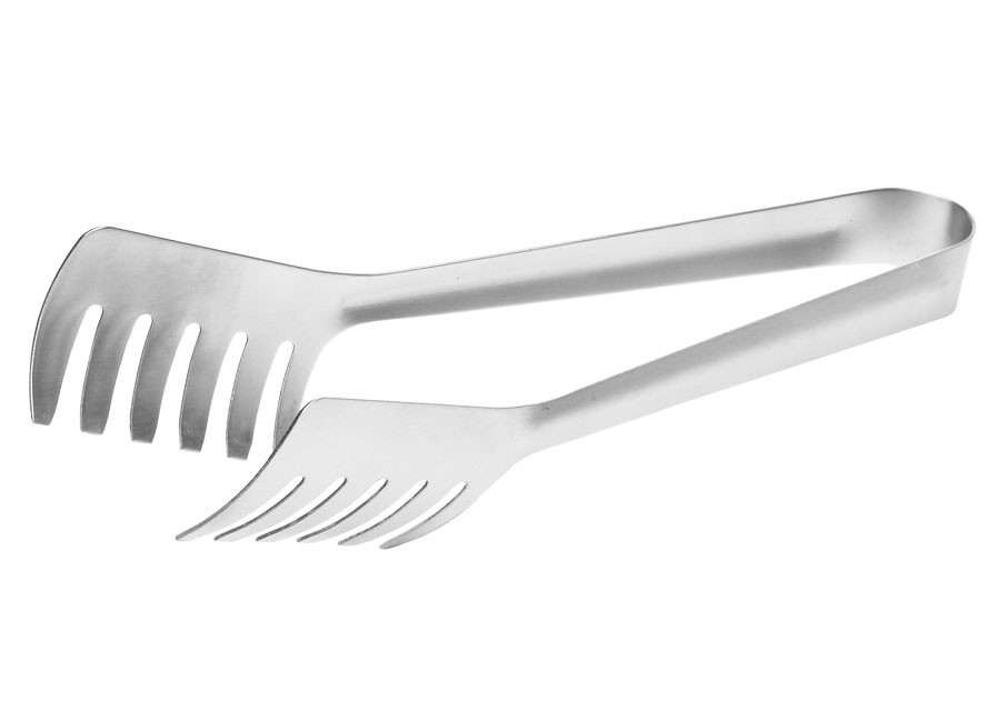 VShaped Stainless Steel Pasta / Spaghetti Tongs, Salad Tongs, Buffet