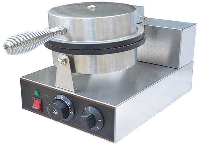 Stainless Steel Cone Baker Machine 0.6mm For Restaurant , Snack Bar