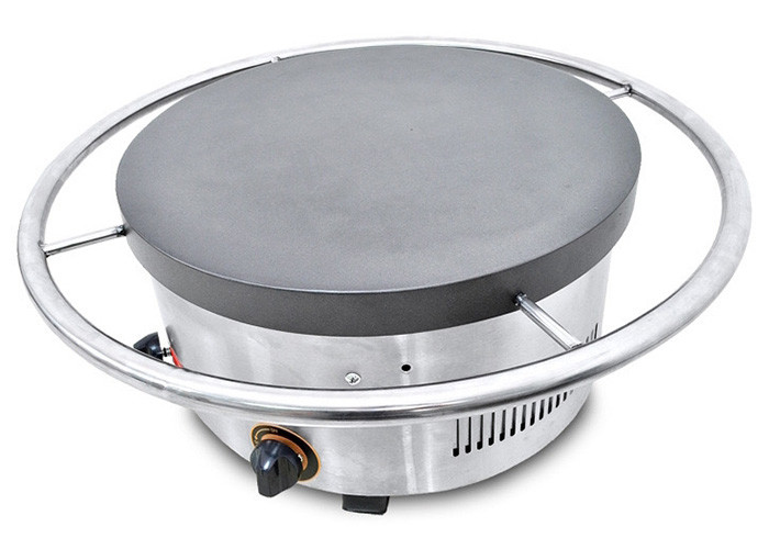 Gas Manual Rotary Crepe Maker Oven Pancake / 2800Pa 670*670*265mm