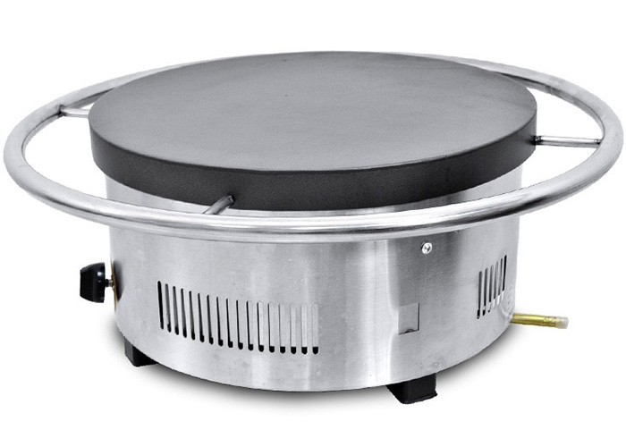 Gas Manual Rotary Crepe Maker Oven Pancake / 2800Pa 670*670*265mm