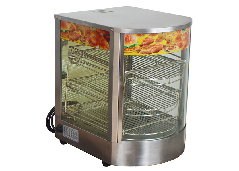 850W 220V Electric Hot Food Warmer Showcase, Countertop Pizza Warmer