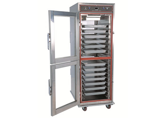 Upright Glass Door Holding Fast Food Warmer Showcase Complete