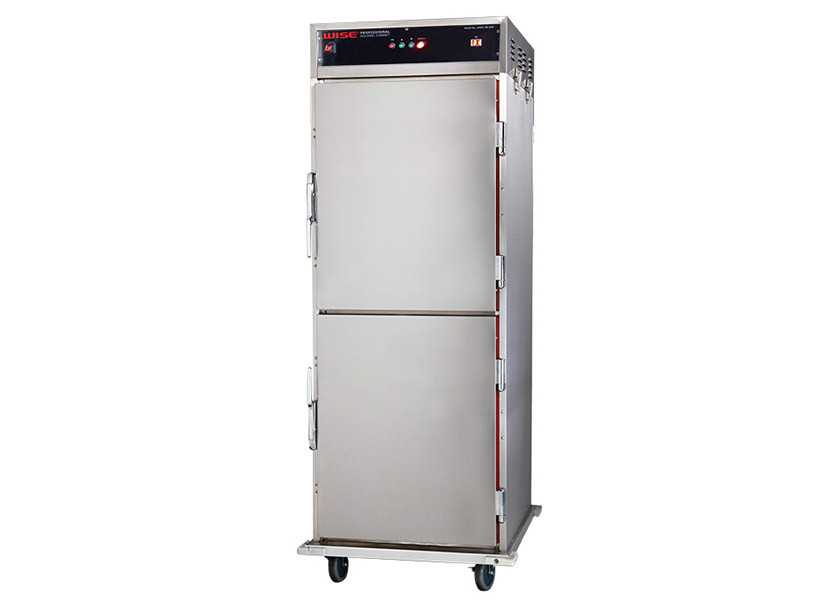 1.8KW Standing Food Warmer Cart Double Doors Holding 50℃ 99℃