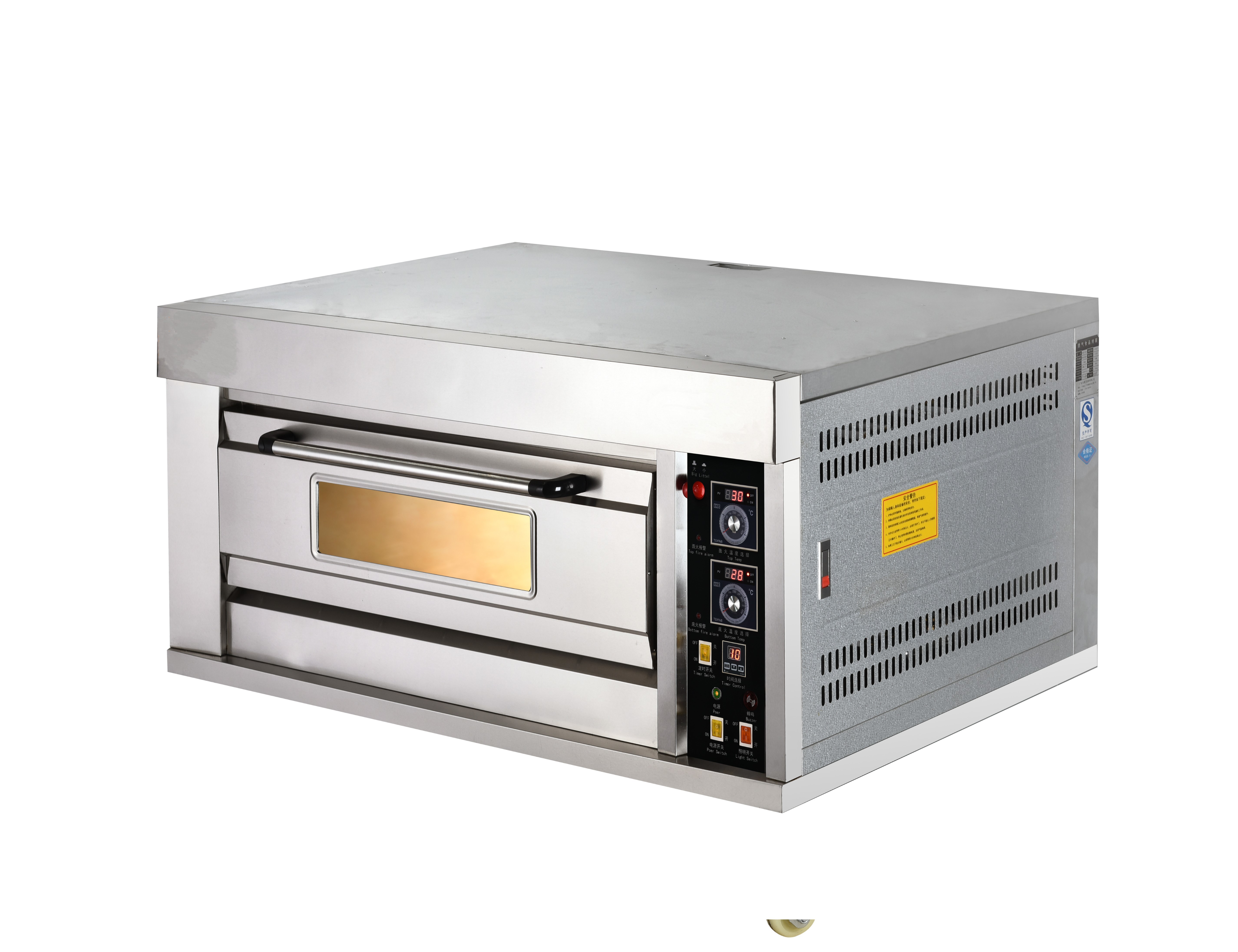 Electric Commercial Bread Baking Oven , Stainless steel, stove board
