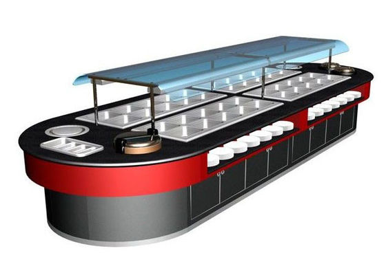 Commercial Buffet Equipment 400L With Warming Light For Kitchen Wood Smooth Hot 7kw