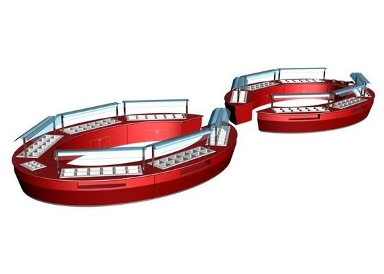Commercial Buffet Equipment Oval & Round Shape Combination Restaurat Buffet Tables