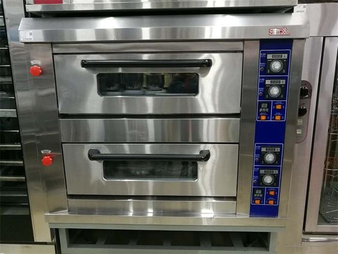 3 Layer 6 Tray Gas Baking Ovens with Window Door Mechanical Controller