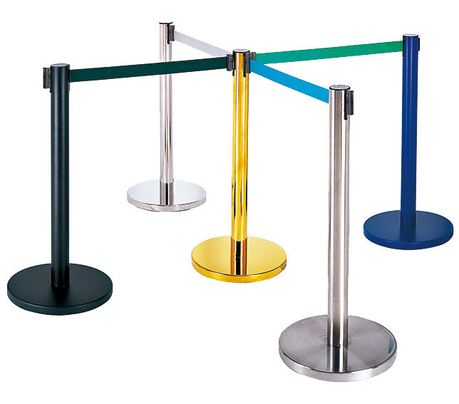 Belt Railing Retractable Belt Type Railing Stand Stainless Steel Crowd Control ...