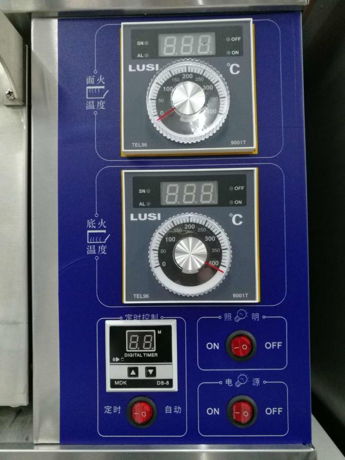 1 Deck Far Infrared Electric Baking Ovens Stainless Steel Tempered