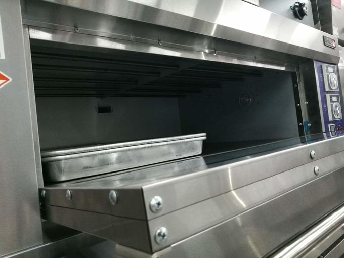 1 Deck Far Infrared Electric Baking Ovens Stainless Steel Tempered