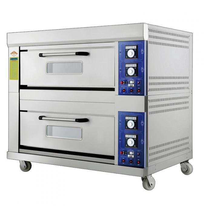 Large Capacity Gas Baking Ovens with Stainless Steel Housing Toughened