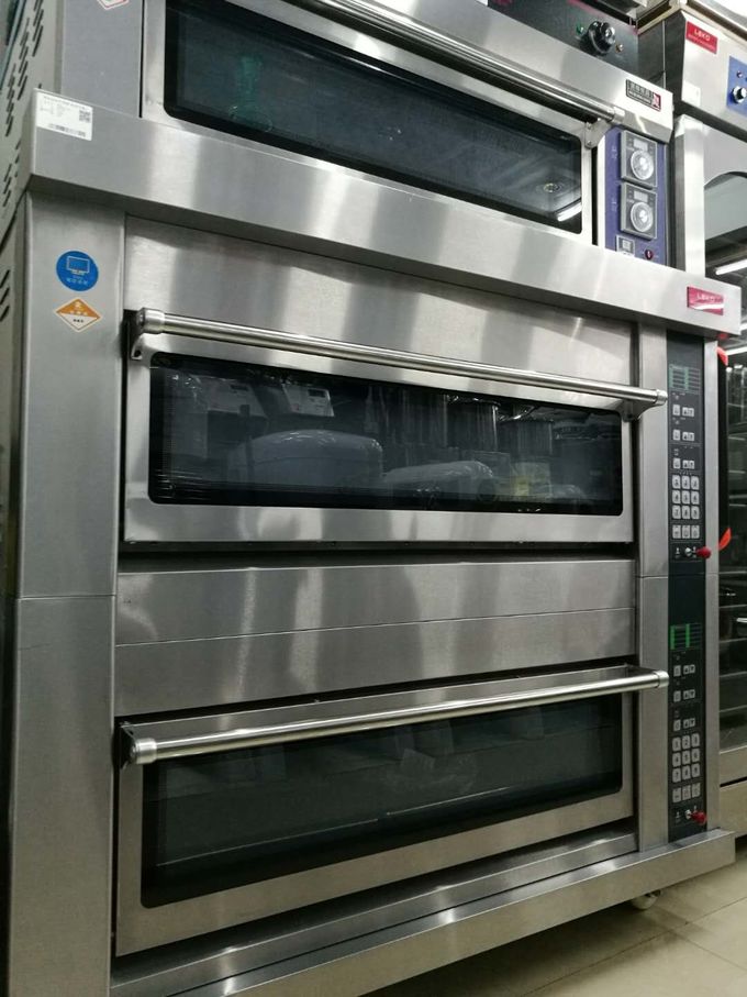 SS Automatic Gas Bread Oven 3 Decks 6 Trays Computer Version Adjustable