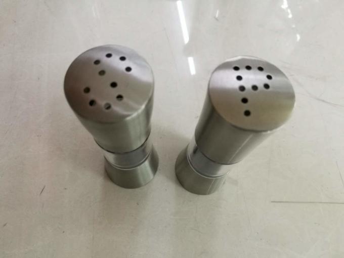 Stainless Steel Salt And Pepper Shaker And Mill , Commercial Buffet