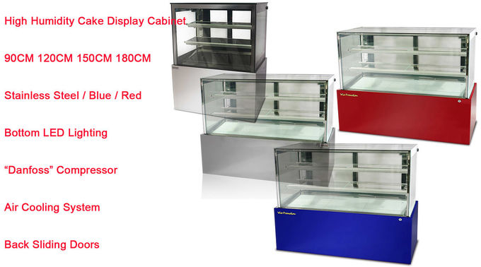 Floor Standing Refrigerated Cake Display Cabinet High Humidity